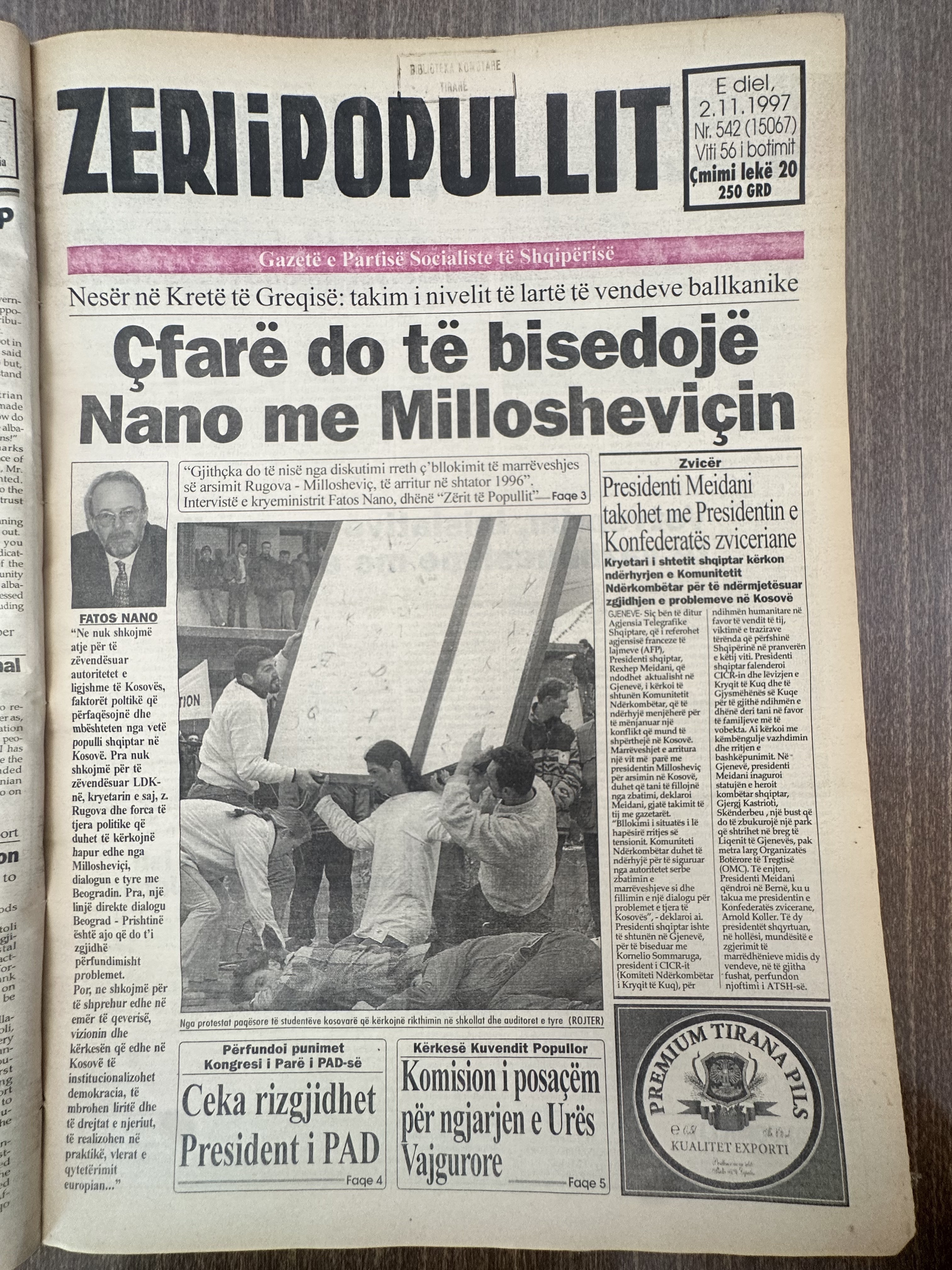 Zëri i Popullit 1997-11-02